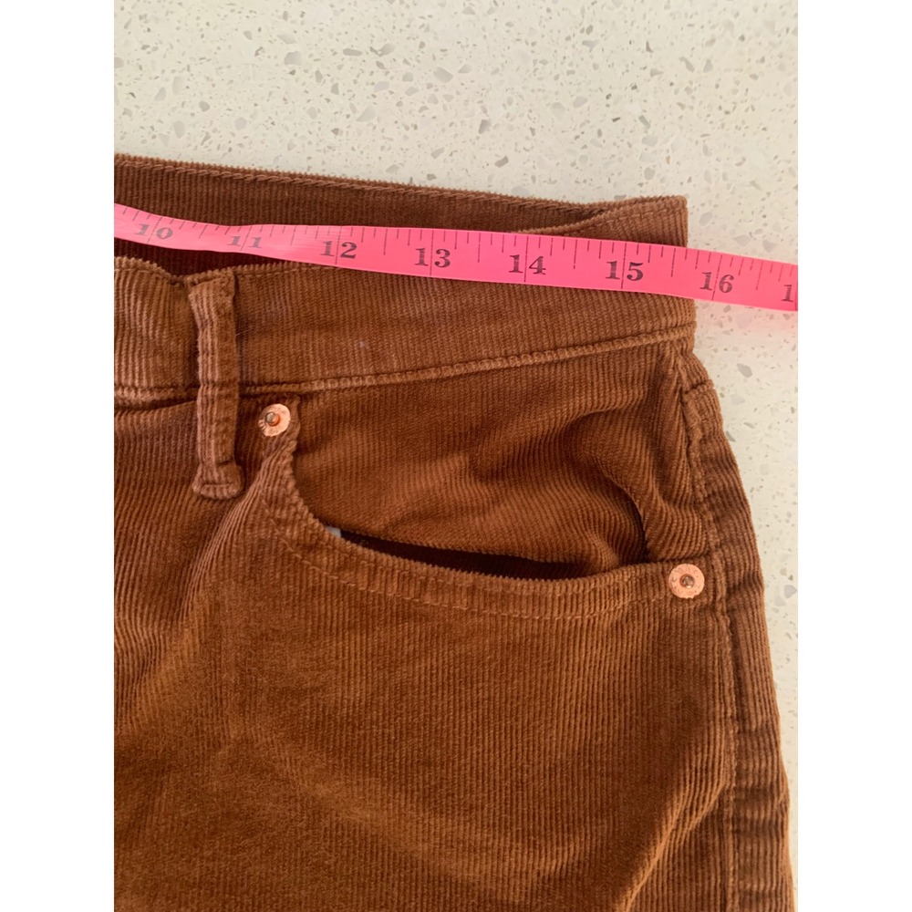 Gap Soft Vintage Slim Corduroy Pants Cognac Brown Womens 10/30 Mid Rise Straight - Picture 8 of 8